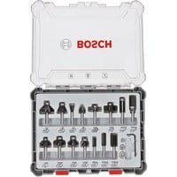 Bosch 2 607 017 471 punta per fresa Set di punte 15 pz Set di punte, 6 mm, 15 pz, 35, 25, 13, 16, 32, 13, 16, 27, 29, 25, 19, 8, 10 mm, 25,45,60°