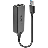 Lindy Convertitore Ethernet Gigabit USB 3.0, Scheda di rete argento