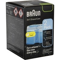 Braun CCR2 Cartuccia di pulizia Cartuccia di pulizia, Blu, Braun, Braun Clean&Charge, 120 mm, 78 mm