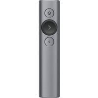 Logitech Spotlight puntatore wireless Bluetooth/RF Grigio, Presentatore Ardesia, Bluetooth/RF, USB, 30 m, Grigio