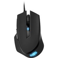 Sharkoon SHARK Force II mouse Mano destra USB tipo A Ottico 4200 DPI, Mouse da gioco Nero, Mano destra, Ottico, USB tipo A, 4200 DPI, Nero