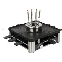 WMF Lumero 61.3020.1009 griglia per raclette 8 persona(e) 1960 W Nero, Acciaio inossidabile accaio/Nero, 1960 W