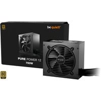 be quiet! PURE POWER 12 750W alimentatore per computer 20+4 pin ATX ATX Nero, Alimentatore PC Nero, 750 W, 100 - 240 V, 820 W, 50/60 Hz, 10 A, 5 A