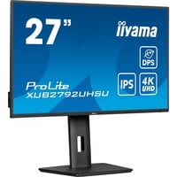 iiyama ProLite XUB2792UHSU-B6 Monitor PC 68,6 cm (27") 3840 x 2160 Pixel 4K Ultra HD LED Nero, Monitor LED Nero (opaco), 68,6 cm (27"), 3840 x 2160 Pixel, 4K Ultra HD, LED, 4 ms, Nero