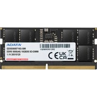 ADATA Gold memoria 32 GB 1 x 32 GB DDR5 5200 MT/s 262-pin SO-DIMM Nero, 32 GB, 1 x 32 GB, DDR5, 262-pin SO-DIMM
