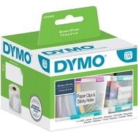 Dymo LW etichette multiuso originali | 57 mm x 32 mm | rotolo da 1000 etichette facilmente staccabili | autoadesive | per etichettatrici LabelWriter bianco, Bianco, Etichetta per stampante autoadesiva, Carta, Rimovibile, Rettangolo, LabelWriter