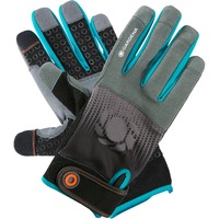 GARDENA 11520-20 Guanto protettivo Guanti da giardinaggio Nero, Blu, Grigio Cotone, Elastan, Nylon, Poliestere, Poliuretano, Gomma Guanti da giardinaggio, Nero, Blu, Grigio, M, SML, Cotone, Elastan, Nylon, Poliestere, Poliuretano, Gomma