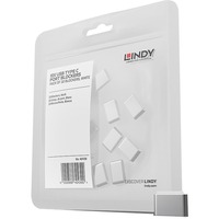 Lindy 40439 clip sicura USB tipo-C Bianco 10 pz, Castello USB tipo-C, Bianco, 10 pz, 10 g