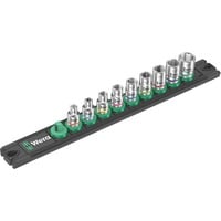 Wera Barra magnetica per bussole A Imperial 1 Set di bussole per chiavi a cricchetto 1/4", pollici, chiave combinata   Nero/Verde