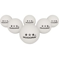 HUDORA Palline da ping pong 3 stelle, 6 pezzi, Palla bianco