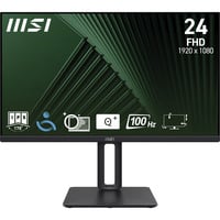 MSI Pro MP245PG Monitor PC 60,5 cm (23.8") 1920 x 1080 Pixel Full HD LCD Nero, Monitor LED Nero, 60,5 cm (23.8"), 1920 x 1080 Pixel, Full HD, LCD, 4 ms, Nero