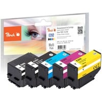 Peach PI200-674 cartuccia d'inchiostro 5 pz Compatibile Resa standard Nero, Ciano, Magenta, Giallo Resa standard, Nero, Ciano, Magenta, Giallo, 5 pz, Confezione multipla