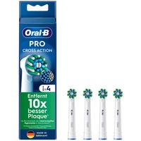 Braun CrossAction 4 pz Bianco, Testina bianco, 4 pz, Bianco, 3 mese(i), Oral-B, 221 mm, 62 mm