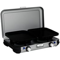 Campingaz Camping Kitchen 2 Grill & Go Caravan, 30 mbar, Fornello a gas grigio/Nero
