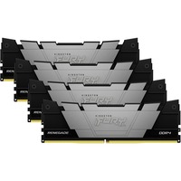 Kingston FURY FURY 128GB 3600MT/s DDR4 CL18 DIMM (Kit da 4) Renegade Black, Memoria Nero, 128 GB, 4 x 32 GB, DDR4, 288-pin DIMM