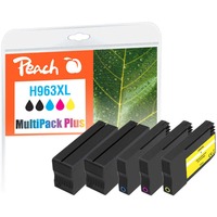 Peach PI300-1006 cartuccia d'inchiostro 5 pz Compatibile Resa elevata (XL) Nero, Ciano, Magenta, Giallo Resa elevata (XL), Nero, Ciano, Magenta, Giallo, 58 ml, 27 ml, 5 pz, Confezione multipla