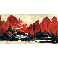 Sharkoon SKILLER SGP40 D11, Gioco mouse pad rosso/multi colorata