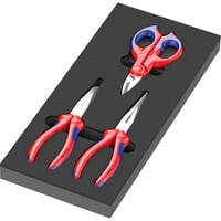 Wera Inserto in schiuma KNIPEX set pinze 2, 3 pezzi Nero/grigio