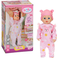 ZAPF Creation @BABY born Emily Walk with me 43cm, Bambola BABY born @ Emily Walk with me 43cm, Bambola bambina, Femmina, 3 anno/i, Bambino/Bambina, 430 mm, Multicolore