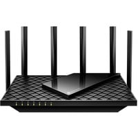 TP-Link Archer AX5400 router wireless Gigabit Ethernet Tri-band (2,4 GHz/5 GHz/6 GHz) Nero Nero, Wi-Fi 6E (802.11ax), Tri-band (2,4 GHz/5 GHz/6 GHz), Collegamento ethernet LAN, Nero, Router da tavolo