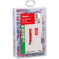 fischer Scatola Meister DUOPOWER, Tassello grigio chiaro/Rosso