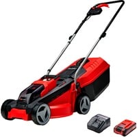 EINHELL GE-CM 18/30 Li (1x3,0Ah) Tagliaerba a spinta Batteria Nero, Rosso, Rasaerba rosso/Nero, 0Ah), Tagliaerba a spinta, 150 m², 30 cm, 3 cm, 7 cm, Lame a cilindro