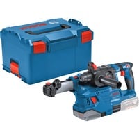 Bosch Martello perforatore a batteria GBH 18V-22 Professional solo, 18 volt, con GDE 18V-12, Trapano a percussione blu/Nero