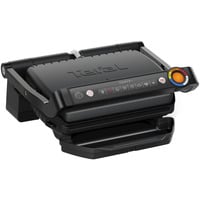 Tefal OptiGrill + GC717810 Griglia di contatto, Come contattare con grill Nero (opaco), Nero, Rettangolare, Pulsanti, 600 cm², 300 x 200 mm, 1 Fornello(i)
