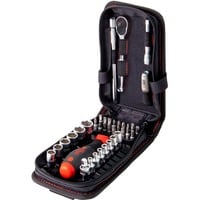 Wiha Set di chiavi a bussola e punte 1/4", 40 pezzi, chiave combinata   