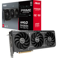 ASUS Prime -RX9070-O16G-EVO AMD Radeon RX 9070 16 GB GDDR6, Scheda grafica grigio, Radeon RX 9070, 16 GB, GDDR6, 256 bit, 7680 x 4320 Pixel, PCI Express 5.0