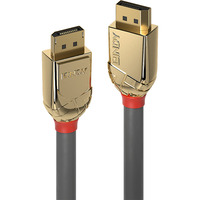 Lindy Cavo DisplayPort 1.2, Gold Line grigio