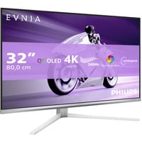 Philips Evnia 8000 32M2N8900/00 Monitor PC 80 cm (31.5") 3840 x 2160 Pixel 4K Ultra HD QD-OLED Bianco, Monitor di gioco bianco, 80 cm (31.5"), 3840 x 2160 Pixel, 4K Ultra HD, QD-OLED, 0,03 ms, Bianco