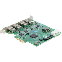 DeLOCK Scheda PCI-E x4 a 4 x USB-A 5 Gbps Doppio Canale, Scheda di interfaccia 