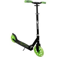 Muuwmi Lights Monopattino in alluminio GLOW 215 mm, Scooter Nero/Verde