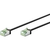 goobay Cavo patch ultraflessibile Cat.8.1 slim, U/FTP Nero