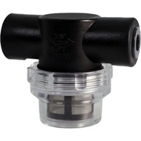 Alphacool Filtro antiparticolato in linea ES 2x G1/4" femmina Nero/trasparente