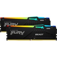 Kingston FURY FURY Beast 64 GB 5200 MT/s DDR5 CL40 DIMM (Kit da 2 moduli) RGB, Memoria 64 GB, 2 x 32 GB, DDR5, 288-pin DIMM