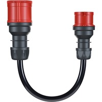 go-e Adattatore per Gemini flex 22 kW, CEE rosso trifase 32A > CEE rosso 16A Nero