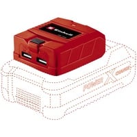 EINHELL 4514120 adattatore e invertitore Universale Nero, Rosso rosso, Universale, Universale, 18 V, 5 V, 2,1 A, Einhell