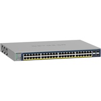 Netgear GS752TP Gestito L2/L3/L4 Gigabit Ethernet (10/100/1000) Supporto Power over Ethernet (PoE) 1U Nero, Interruttore Gestito, L2/L3/L4, Gigabit Ethernet (10/100/1000), Supporto Power over Ethernet (PoE), Montaggio rack, 1U