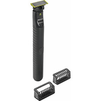 Philips OneBlade Face QP1424/10, Rasoio per barba Nero, Rasoio, Antracite, Batteria, 30 min, 8 h, 0,5 W