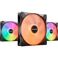 be quiet! LIGHT WINGS LX 140mm PWM High Speed 3-Pack Black Case per computer Ventilatore 14 cm Nero 3 pz, Ventola Nero, Ventilatore, 14 cm, 1800 Giri/min, 127,9 m³/h, Nero