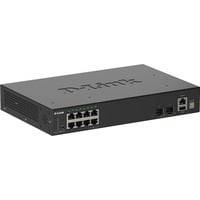 D-Link DGS-1530-10, Interruttore Nero, Gestito, L2, Gigabit Ethernet (10/100/1000), Full duplex