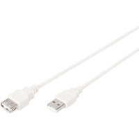 Digitus Cavo di prolunga USB 2.0, USB-A maschio > USB-A femmina beige