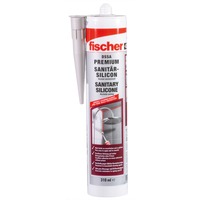 fischer Silicone sanitario DSSA SAG 310ml grigio sanitario, Sigillante grigio