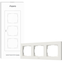 Aqara Cornice interruttore H2 EU (3-Gang), Telaio di montaggio bianco
