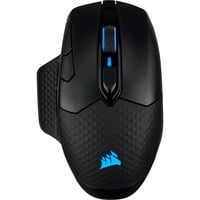 Corsair DARK CORE RGB PRO mouse Mano destra RF Wireless + Bluetooth + USB Type-A Ottico 18000 DPI, Mouse da gioco Nero, Mano destra, Ottico, RF Wireless + Bluetooth + USB Type-A, 18000 DPI, Nero