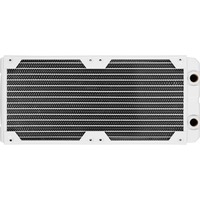 Corsair XR5 Montaggio su radiatore bianco, Montaggio su radiatore, Ottone, Rame, Bianco, 1/4", 60 °C, 2 ventola(e)
