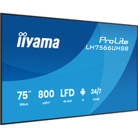 iiyama LH7566UHSB-B1AG, Public Display Nero (opaco)