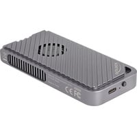 DeLOCK Custodia per unità M.2 NVMe USB 40 Gbps stile gaming, Disk enclosure grigio